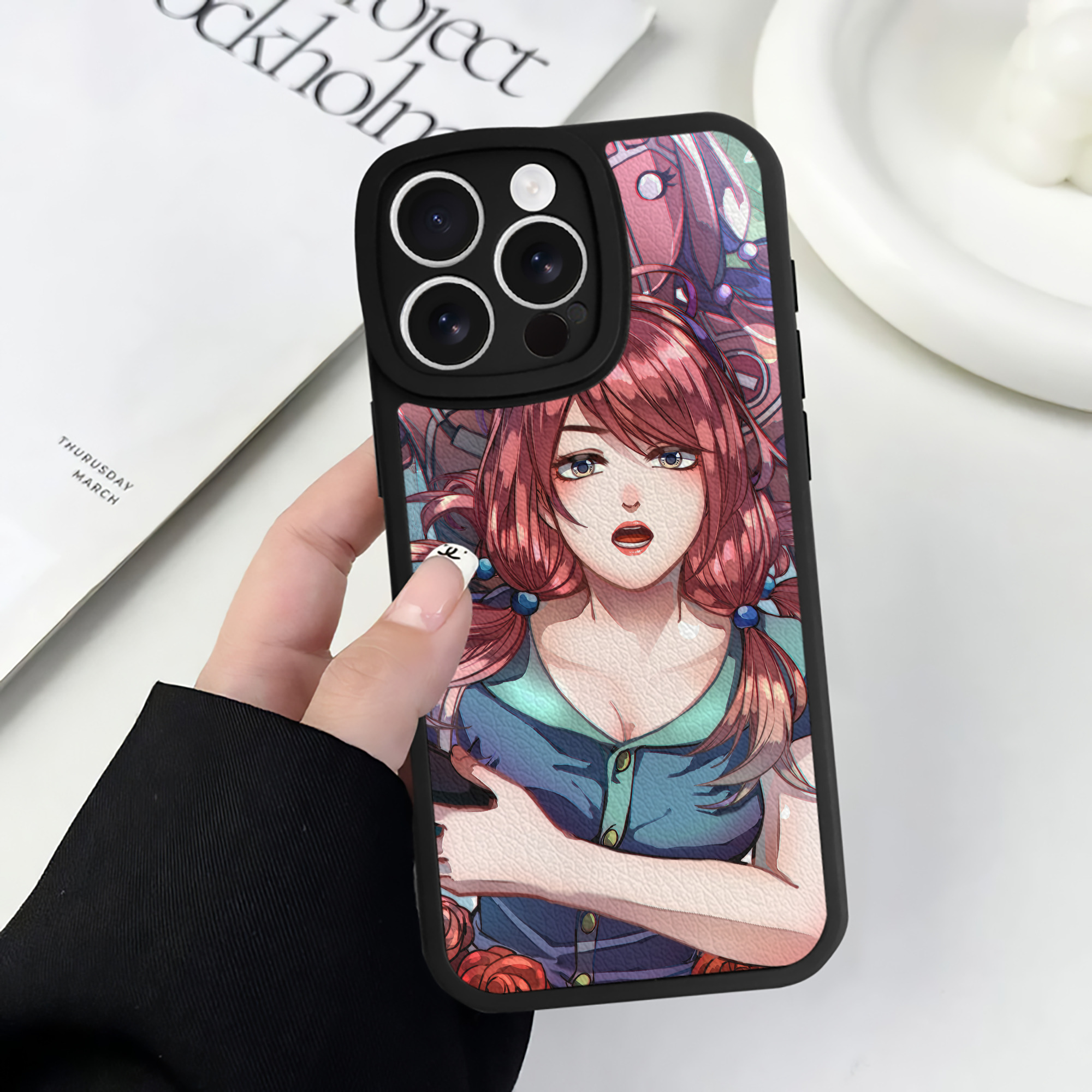 （画像用） ジョジョの奇妙な冒険 JoJo's Bizarre Adventure 【iPhone 16シリーズ対応】シリコンスマホケース（レザー調） 材質：シリコン
